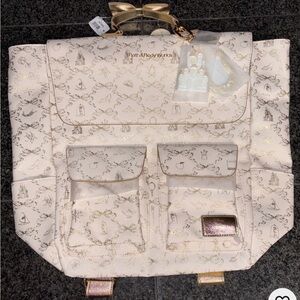 Bath & Body Works Princess Elegant Cream and Gold Backpack